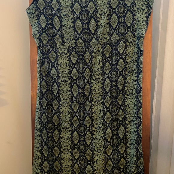 Anthropologie Snake Print Shift Dress - Picture 5 of 6
